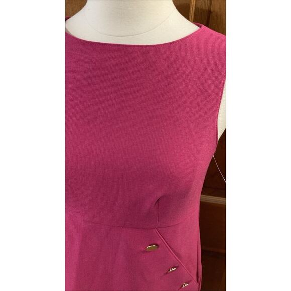 TRINA TURK Women's Dress Sz 0 Fuchsia Sleeveless Fully Lined $298 Colorful - Picture 6 of 14